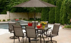 Patio Furniture Dining Sets With Umbrella