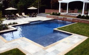 Patio With Square Pool