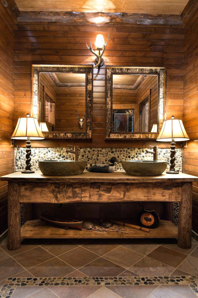 Bathroom Rustic Bathroom Double Vanities Impressive On Intended Wood Sink Vanity Bath 28 Rustic Bathroom Double Vanities
