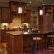 Rustic Cherry Kitchen Cabinets Plain On With Charming Dark 2