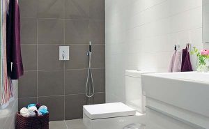 Simple Bathroom Designs Grey