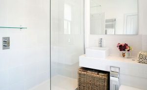 Simple White Bathrooms