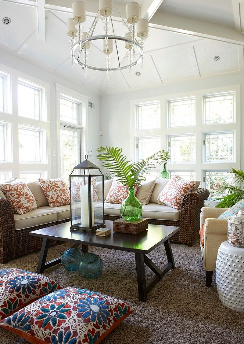 Interior Sunroom Interiors Charming On Interior Intended For 25 Cheerful And Relaxing Beach Style Sunrooms 11 Sunroom Interiors