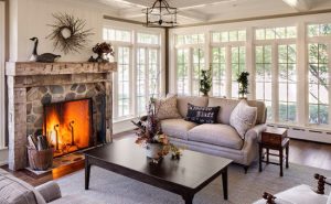 Sunrooms With Fireplaces