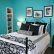 Teen Bedroom Ideas Teal And White Modern On Throughout 2