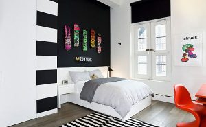 Teenage Bedroom Designs Black And White