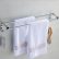 Towel Bar Bathroom Marvelous On With Stainless Steel Hook 60cm Double Rack 2