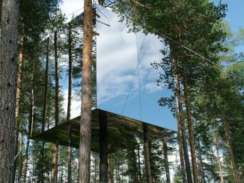 Other Treehouse Masters Mirrors Charming On Other Intended For Almost Invisible Mirrored Tree House Built In Sweden TreeHugger 0 Treehouse Masters Mirrors