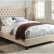Bedroom Tufted Upholstered Bed Innovative On Bedroom With FAYE BEIGE LINEN TUFTED UPHOLSTERY BED 6 Tufted Upholstered Bed