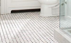 White Bathroom Floor Tiles