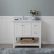 White Bathroom Vanities With Marble Tops Brilliant On For Shaker 36 Vanity Open Shelf W Top 4