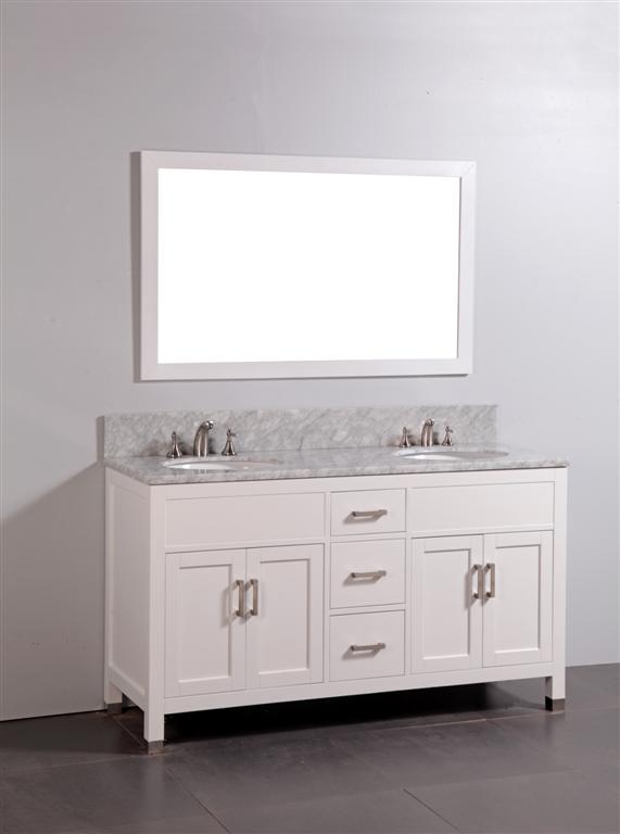 Bathroom White Bathroom Vanities With Marble Tops Modern On And Legion 60 Inch Contemporary Vanity Carrara Top 5 White Bathroom Vanities With Marble Tops