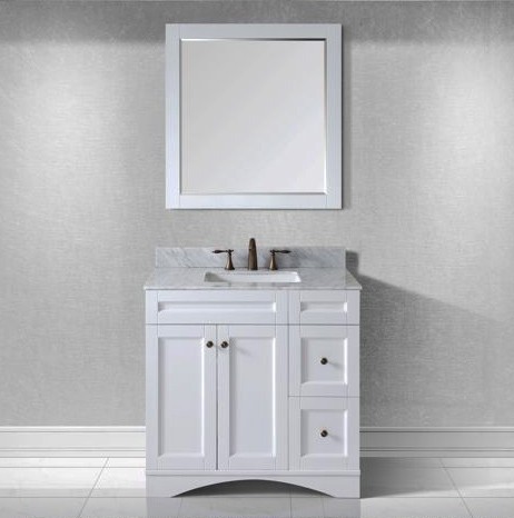 Bathroom White Bathroom Vanities With Marble Tops Remarkable On Within Virtu USA 36 Inch Elise Square Sink Vanity In Italian 6 White Bathroom Vanities With Marble Tops