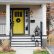 White Front Door Yellow House Magnificent On Home Within Two Simple Steps To An Emptier Mailbox Apartment Therapy 1