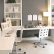 Office White Home Office Design Big Amazing On Intended Modern Gray And Featuring Chic L Shaped 22 White Home Office Design Big White