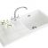 White Kitchen Sink With Drainboard Lovely On And Single Bowl Ceramic GALASSIA 4