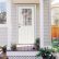 White Residential Front Doors Modest On Home Intended For Popular With Entry Glass 1