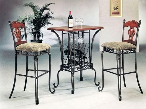 Furniture Wine Rack Bar Table Brilliant On Furniture Throughout 3 Piece Set With Base And 2 0 Wine Rack Bar Table