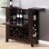 Wine Rack Bar Table Nice On Furniture Intended For DARK Brown Fold Down Front Shelves Wooden Cabinet 4