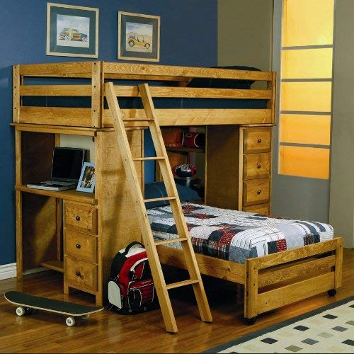 Furniture Wood Bunk Bed With Desk Modern On Furniture Regard To Amazon Com 0 Wood Bunk Bed With Desk