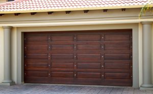 Wood Double Garage Door