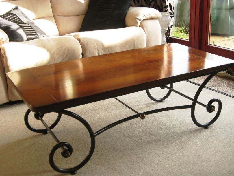 Furniture Wrought Iron And Wood Furniture Exquisite On For Coffee Table Design Thelightlaughed Com 4 Wrought Iron And Wood Furniture