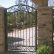 Wrought Iron Fence Gate Plain On Other Within Ornamental Stair Railings Fencing Gates Doors 5