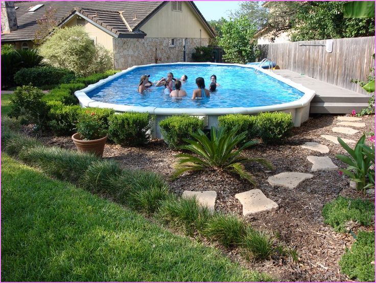 Other Backyard Above Ground Pool Designs Brilliant On Other Intended For 95 Best Landscaping Images Pinterest 0 Backyard Above Ground Pool Designs