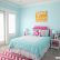 Bedroom Pink And Blue Contemporary On Within Aqua Preteen Girls 2
