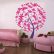 Bedroom Bedroom Wall Decor For Teenagers Modest On Pink And Purple Tree Decals Stickers Girls 24 Bedroom Wall Decor For Teenagers