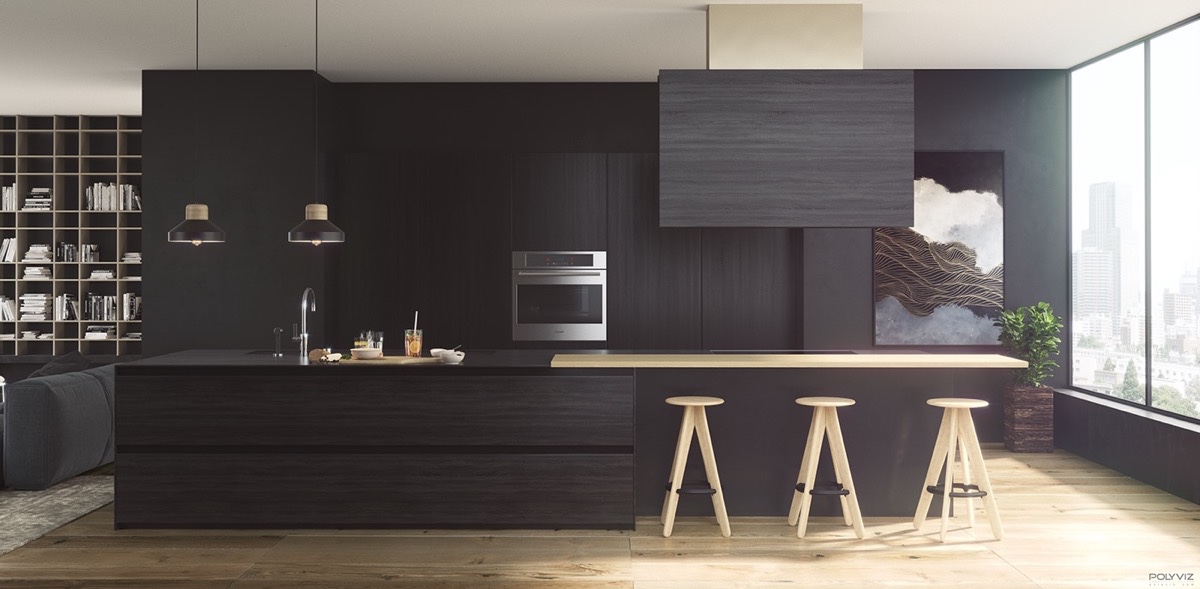 Kitchen Black Kitchen Design Exquisite On In 36 Stunning Kitchens That Tempt You To Go Dark For Your Next 0 Black Kitchen Design