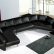 Furniture Black Leather Sectional Couches Nice On Furniture And Ultra Modern Sofa Set TOS LF 2056 BK 23 Black Leather Sectional Couches