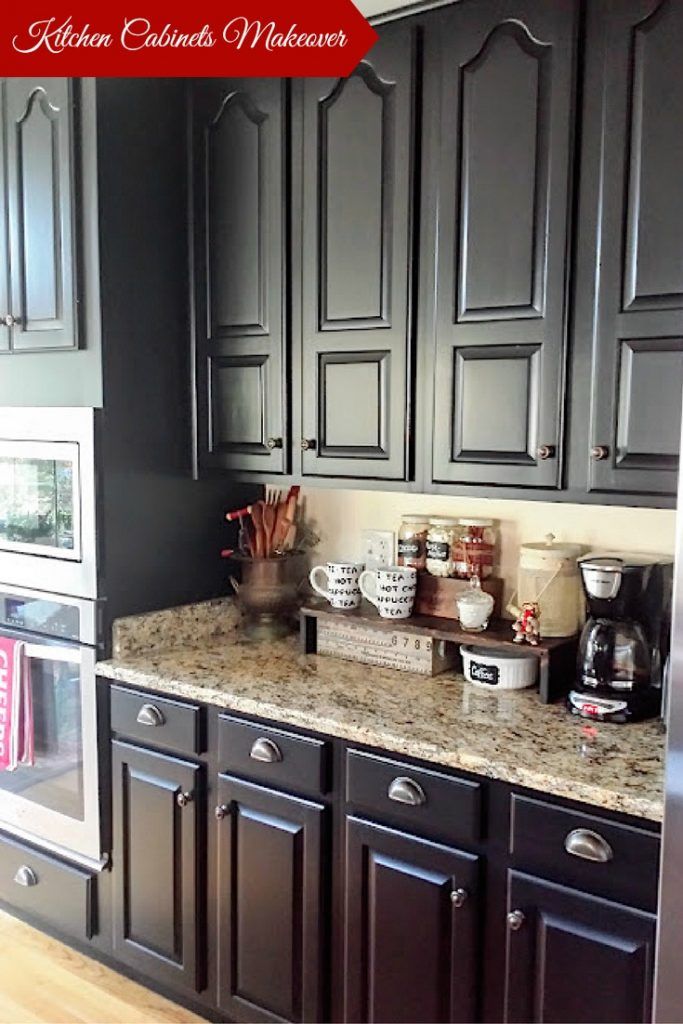 Kitchen Black Painted Kitchen Cabinets Ideas Contemporary On Pertaining To With General Finishes Lamp Milk Paint 0 Black Painted Kitchen Cabinets Ideas