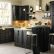 Kitchen Black Painted Kitchen Cabinets Ideas Interesting On With Regard To Appliances Sathoud 11 Black Painted Kitchen Cabinets Ideas