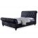 Bedroom Black Upholstered Sleigh Bed Wonderful On Bedroom Pertaining To Castello Velvet Queen In CF8539 12 Black Upholstered Sleigh Bed