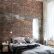 Bedroom Brick Wall Bedroom Modern On With Wallpaper For Grey Living Room Ideas 27 Brick Wall Bedroom
