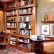 Cherry Custom Home Office Desk Stunning On And Bookshelves Wood For 4