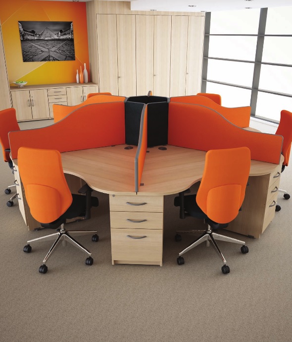 Office Circular Office Desks Plain On With Regard To Call Centre Genesys Furniture Rafael Martinez 0 Circular Office Desks