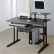 Coaster Contemporary Computer Workstation Office Desk Table Fresh On With Regard To Summer S Hottest Sales Black 1