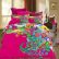 Colorful Bed Sheets Incredible On Bedroom Intended For Unique Chinese Style Peacock Print Bedding Set Queen Size 5