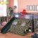 Cool Bunk Bed Fort Imposing On Bedroom Camouflage Tent Loft Kids 4