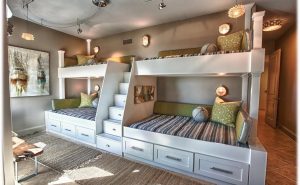 Cool Bunk Beds Built Into Wall