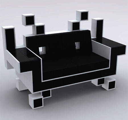 Furniture Cool Couch Designs Modern On Furniture Inside The Space Invaders For Geeky Yet Interior Walyou 11 Cool Couch Designs