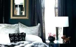 Cozy Blue Black Bedroom