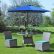 Furniture Creative Outdoor Furniture Simple On For Parasol 2 7m Round Blue With Base Living Patio 27 Creative Outdoor Furniture