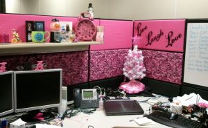 Cubicle Office Decor Pink