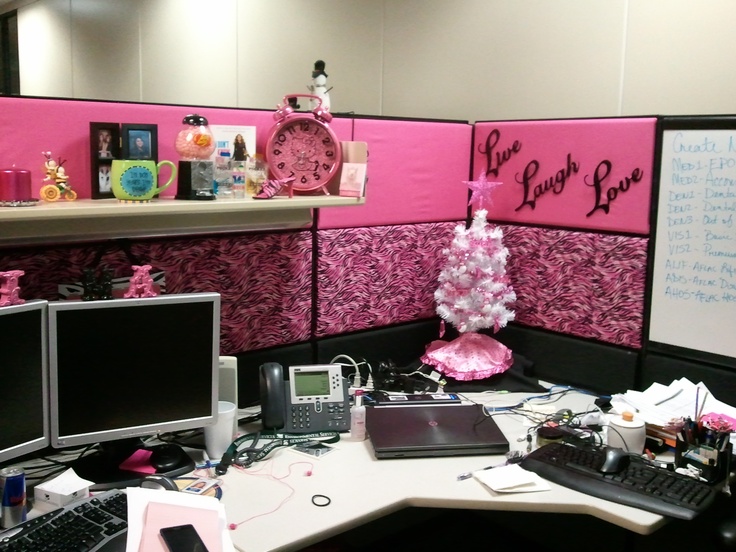 Office Cubicle Office Decor Pink Brilliant On Regarding 53 Best Work Images Pinterest Offices Ideas 0 Cubicle Office Decor Pink