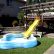 Diy Above Ground Pool Slide Magnificent On Other Rustic Style Backyard With DIY Slides And 4