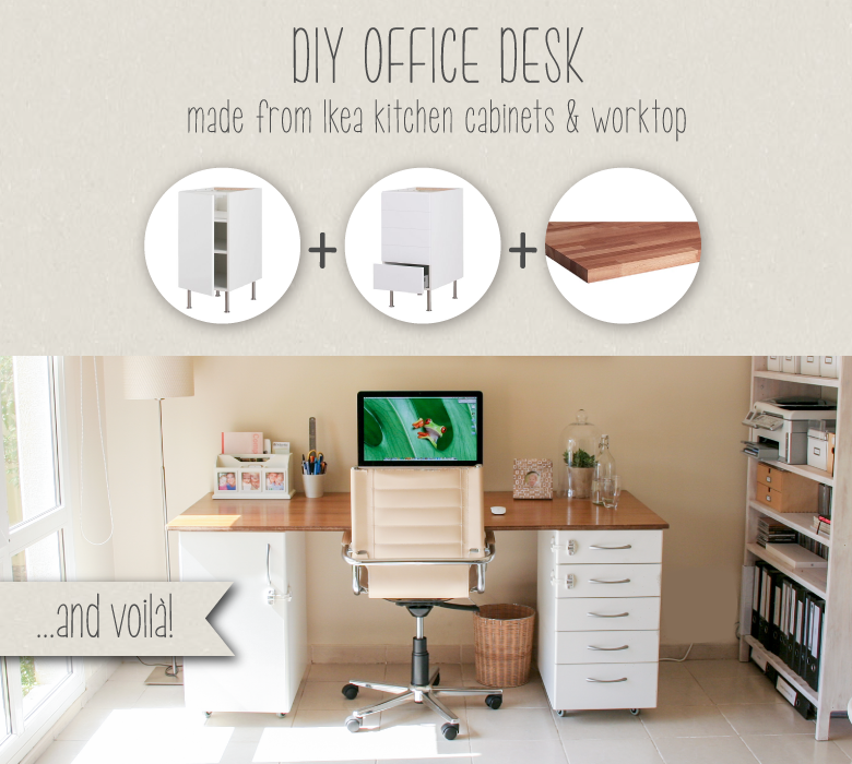 Office Diy Office Desk Ikea Kitchen Modern On Inside DIY Made From IKEA Components Hackers 0 Diy Office Desk Ikea Kitchen