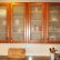 Frosted Glass Cabinet Doors Plain On Kitchen Regarding Woodsmyths Of Chicago Custom Wood Refinishing 3